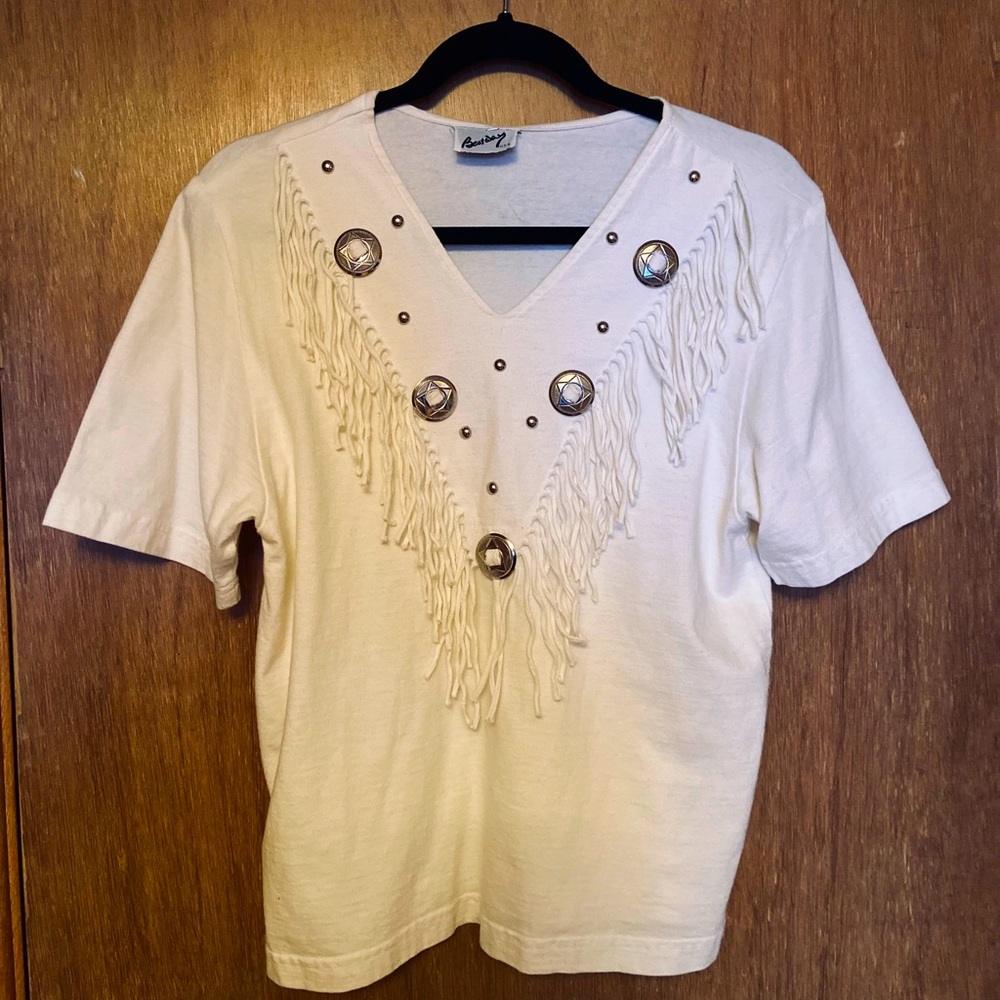 Western fringe tee